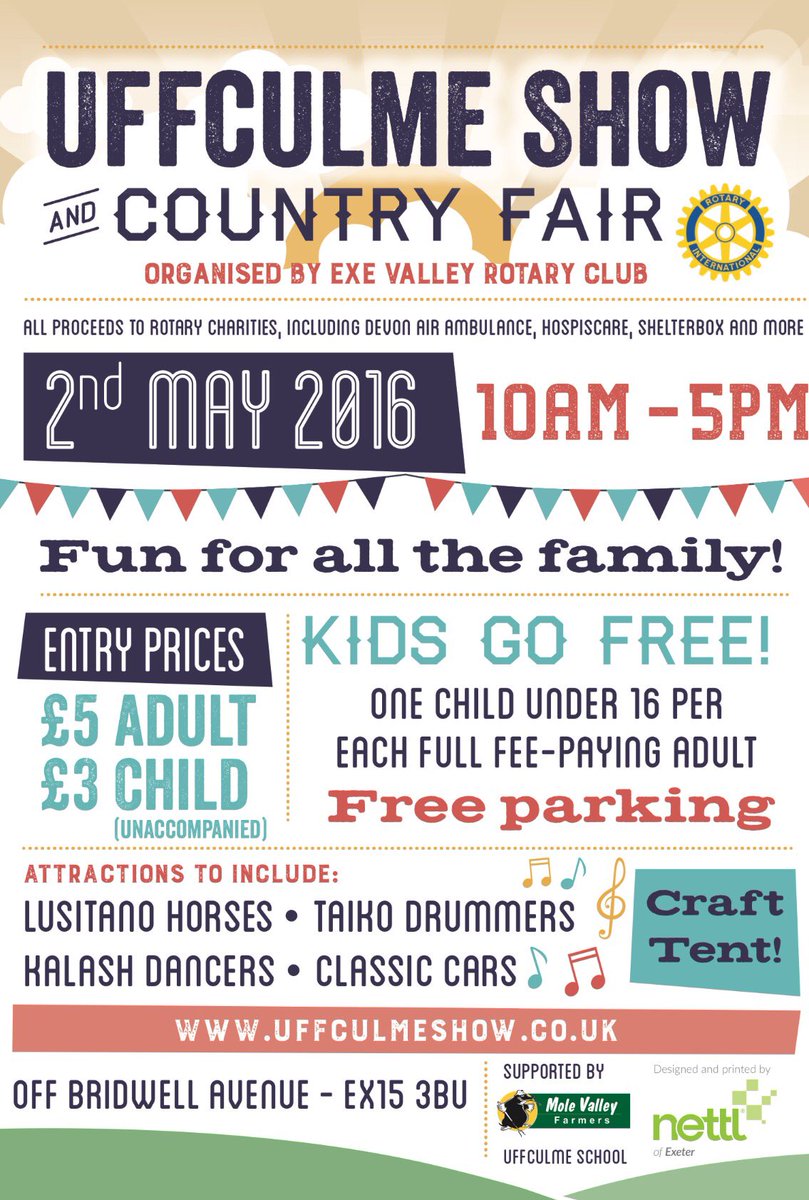 Uffculme's tweet photo. The Uffculme County Fair is coming. Bank holiday Monday. #MidDevon https://t.co/Cc3qVLfUOL