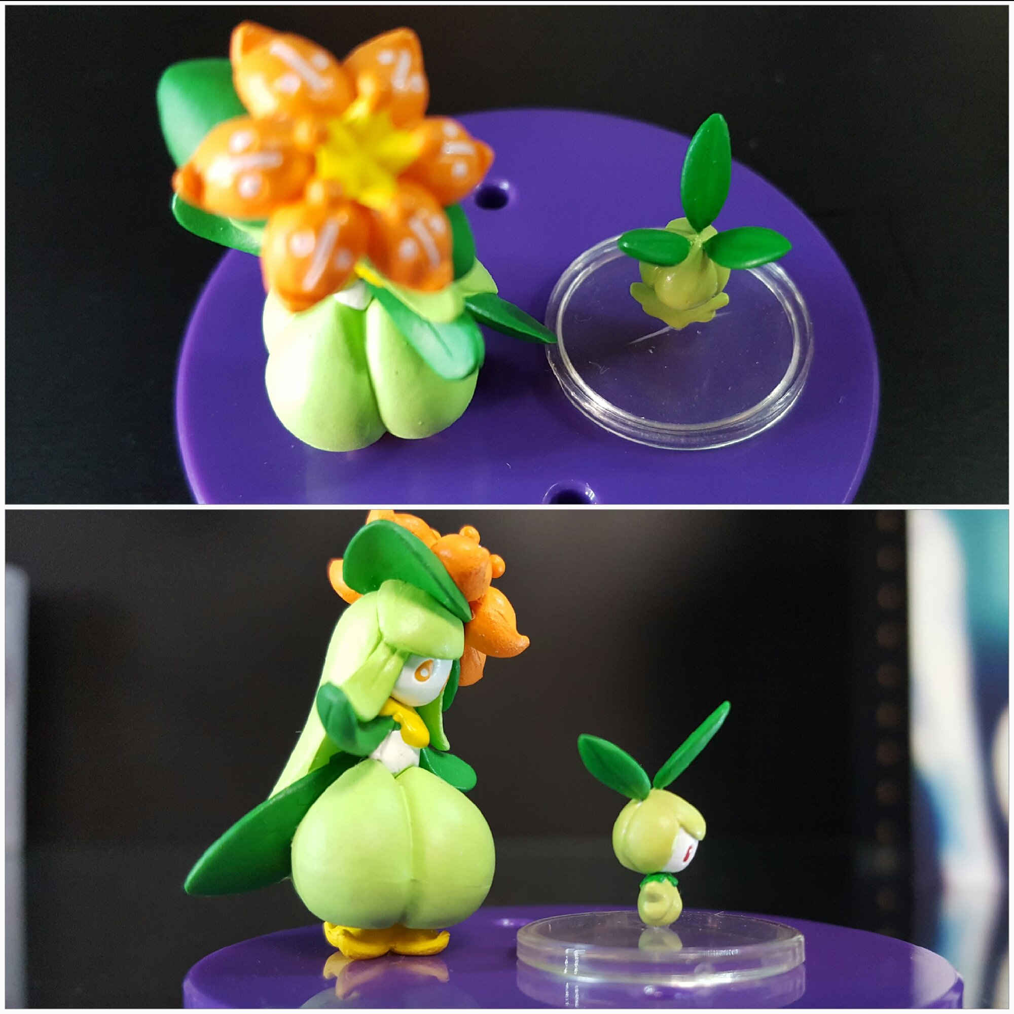 すくなめ V Twitter 立体ポケモン図鑑チュリネ ドレディアです チュリネはフルスクラッチですが ドレディアはポケセン販売のストラップを流用し 穴抜け部分埋め 塗装にとどめてます 40分の1スケールのポケモンフィギュア作って立体ポケモン図鑑補完しようぜ