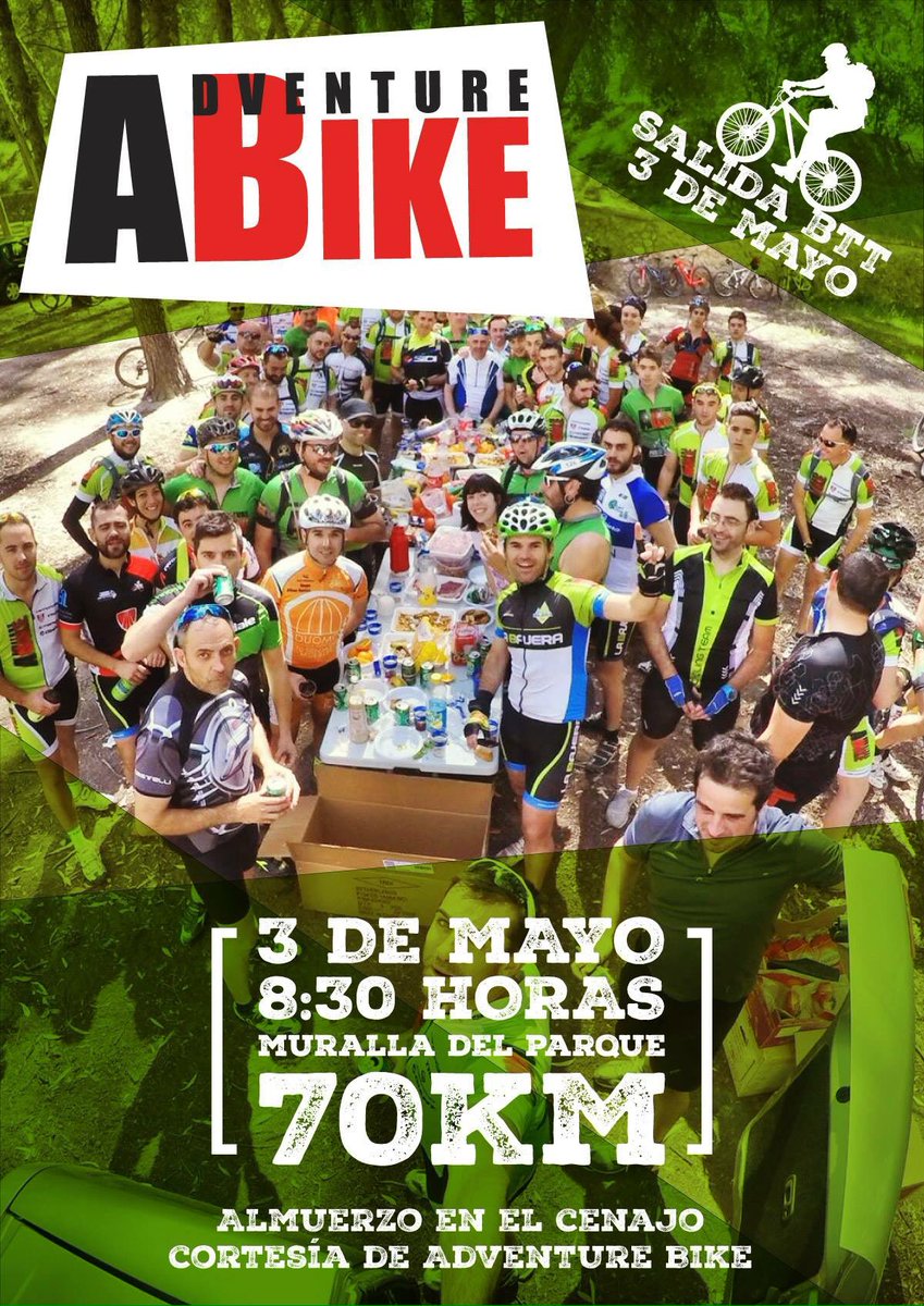 AdventureBikee's tweet photo. Martes 3 de Mayo. Vente de ruta! https://t.co/6KbV3ShQOA