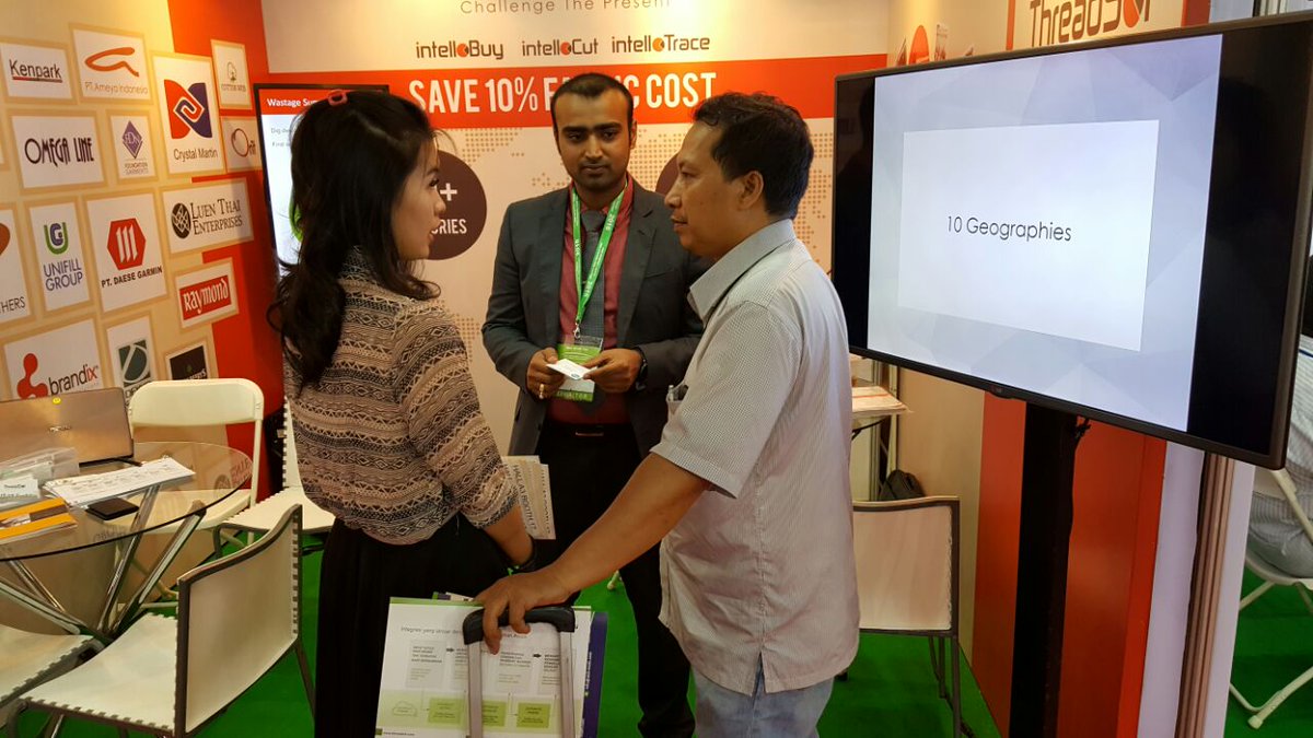 threadsol's tweet image. Mr.Dedi from PT.Leading garment joined us in our #WarAgainstWastage at #indointertex #indonesia hall A3 #17
