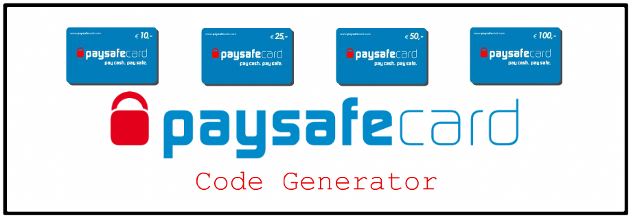 paysafecard codes generator paysafecard codes generator