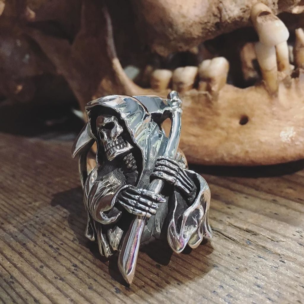 Official THE GREAT FROG X WES LANG Reaper ring in .925 Sterling