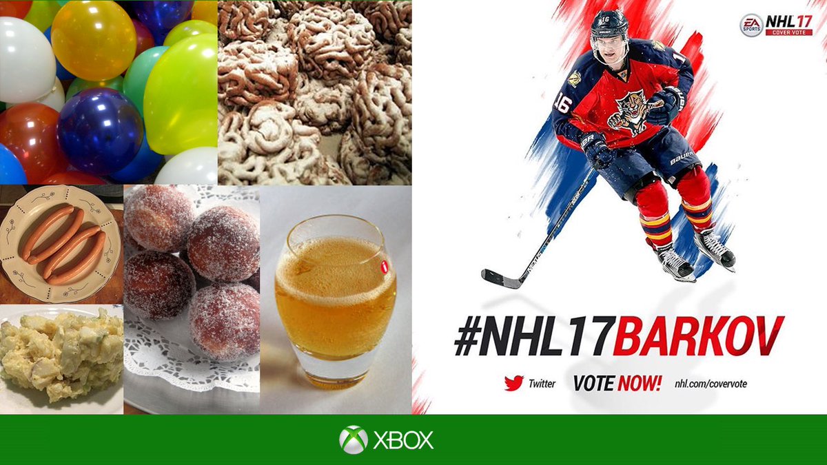 XboxSuomi's tweet photo. #VAPPU MUISTILISTA:

#NHL17Barkov🇫🇮 ✅
#ilmapallot ✅
#sima ✅
#tippaleivät ✅
#munkit ✅
#nakit ✅
#perunasalaatti ✅

RT😎 https://t.co/Hx2glAovI2