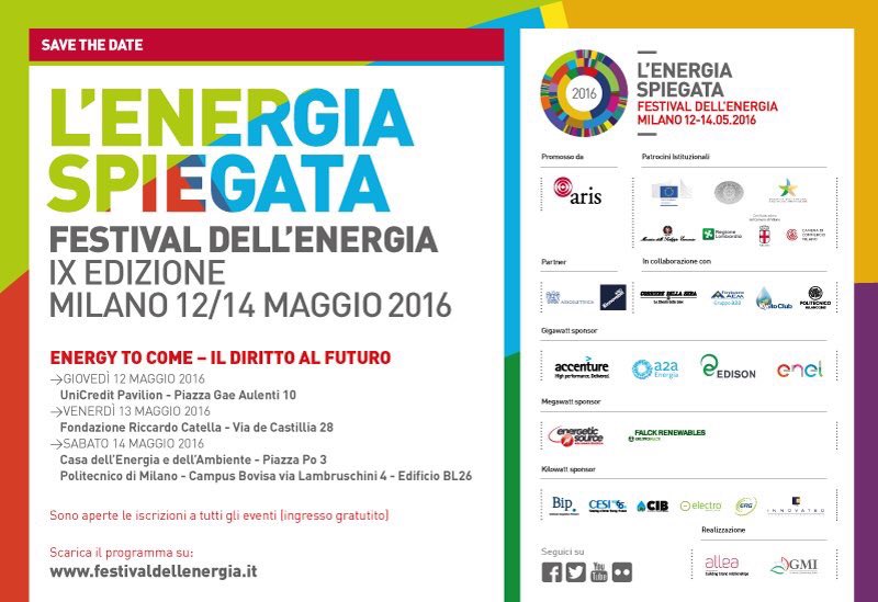 FranFerrante's tweet photo. 12/14 maggio : tutto quello che vorresti sapere su #innovazione e #energia @FestivalEnergia https://t.co/oCsTHopSE9 https://t.co/bcVV0mXnnc