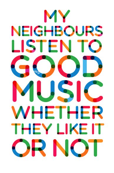Hope they find themselves lucky to be my neighbour. #music