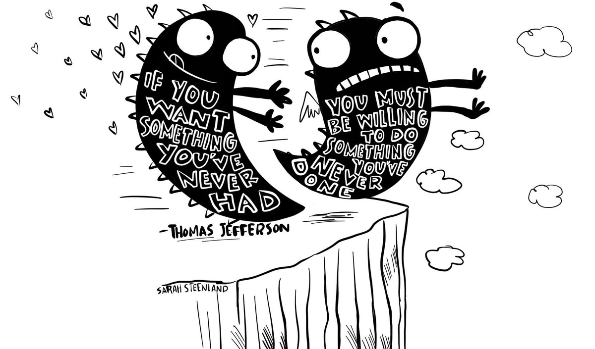 sarahsteenland's tweet photo. Cartoon Quote of the Day #cartoonquote #sarahsteenland  #illustrator #quote https://t.co/YxDiMxSe5Y