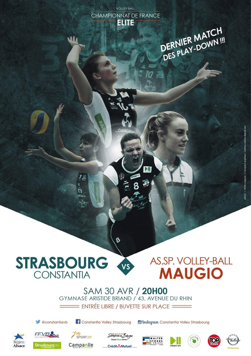Dernier match de la saison ce soir ! Venez voir du volley féminin de haut-niveau au gymnase Aristide Briand !