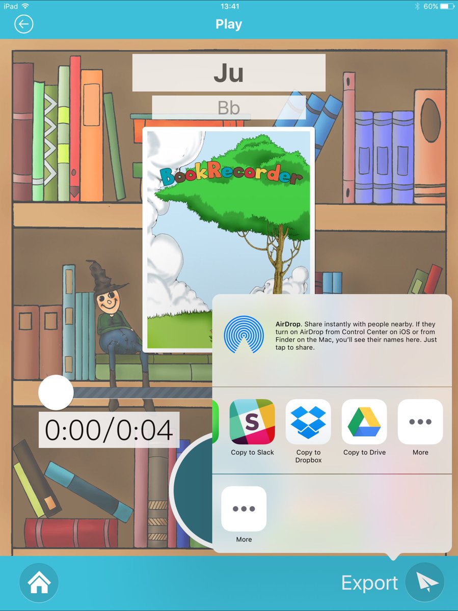 We just updated the app. Now you can export audiobooks straight into Google Drive, Dropbox etc. Easier for schools!