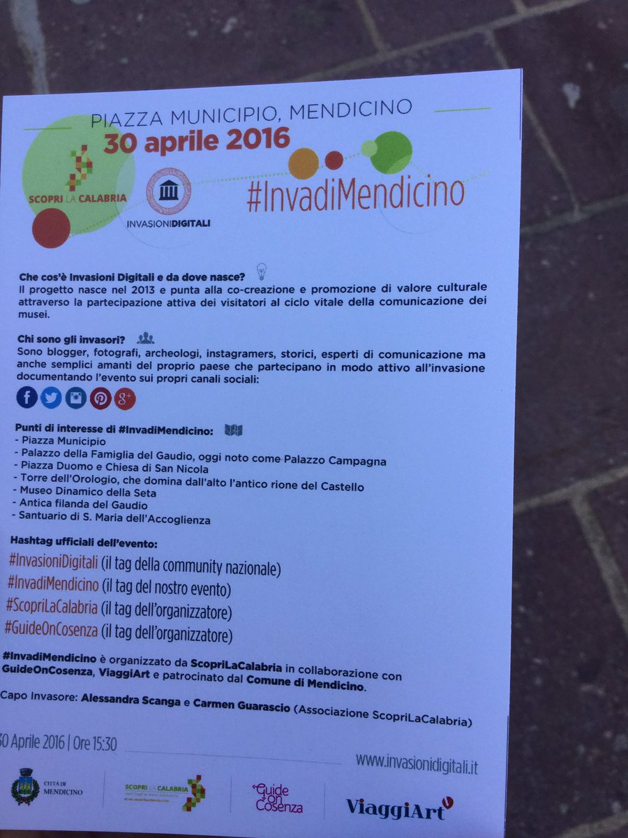 MondoSeta's tweet photo. #invasionidigitali #InvadiMendicino #ScopriLaCalabria TraMediterranee c'è! https://t.co/vh48iMyuAI