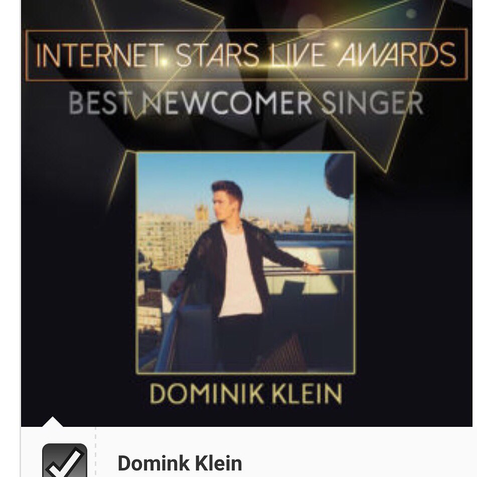Netabm25's tweet image. Go vote for Dominik, he sings perfectly! And is amazing 👇🏻
internetstars.info/best-newcomer-…
@TheDominikKlein  ❤️💕❤️ love u ❤️