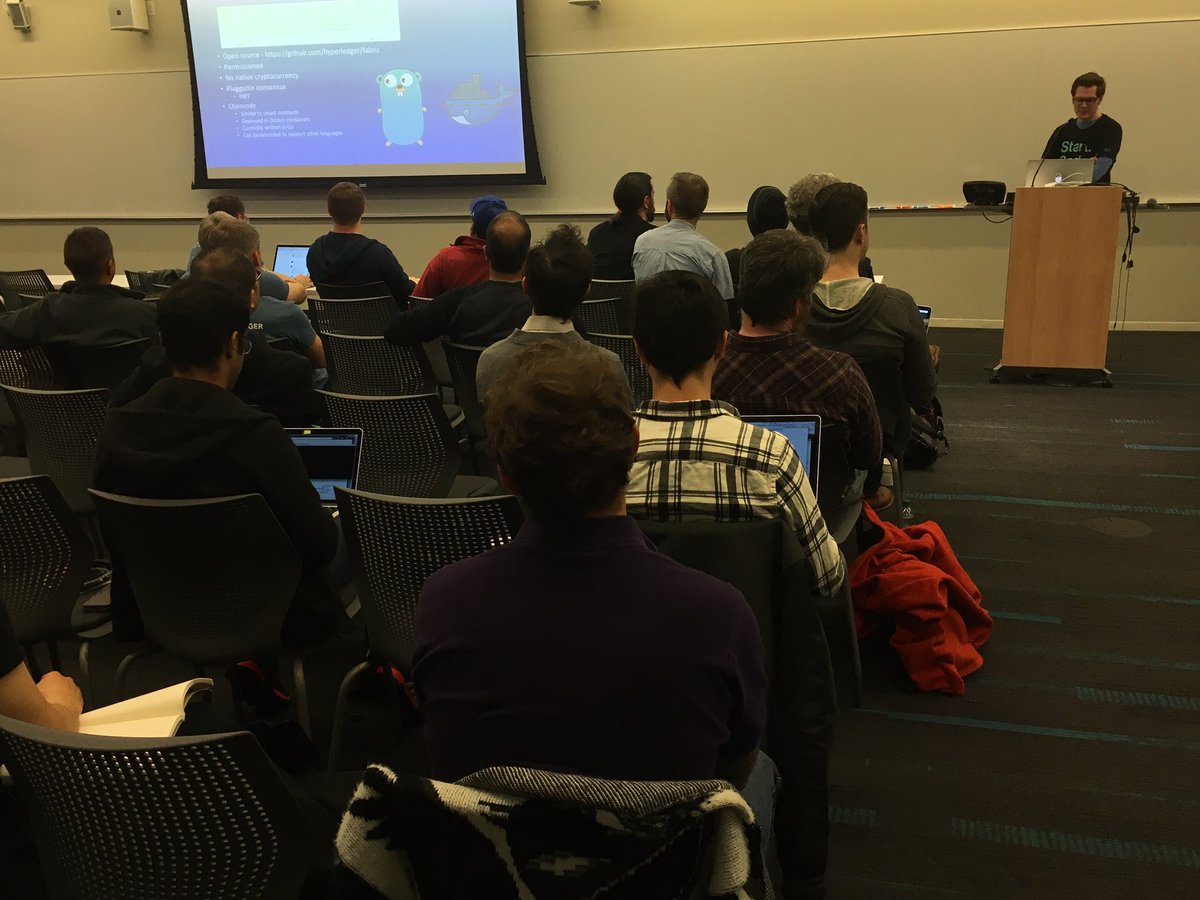 CoinDesk's tweet photo. Happening now: @IBM reviews "key things to know" about #Hyperledger blockchain project https://t.co/G6aD2H1lx1