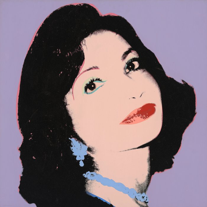AshmoleanMuseum's tweet photo. Andy Warhols' 1977 portrait of Farah Ashraf Pahlavi (Princess of Iran) © The Andy Warhol Foundation #AshmoleanWarhol https://t.co/KOMIsZCfcv