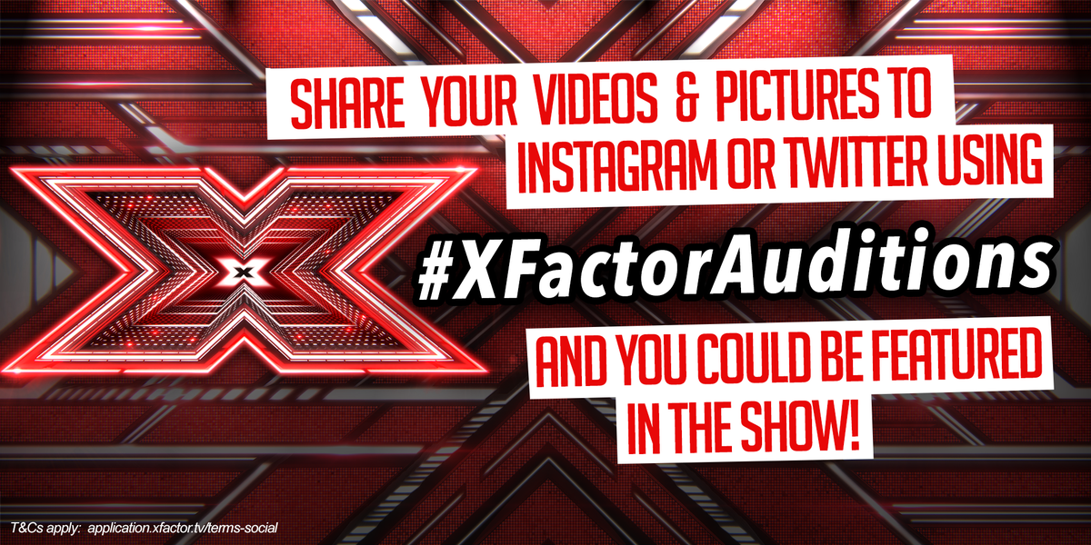 TheXFactor's tweet photo. Remember, we want to see your journey, save your actual audition for the audition. Good luck! #XFactorAuditions https://t.co/Sof0oC98qg