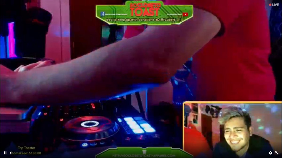 TheMultiMom's tweet photo. It's early but @SoCloseToToast is back with another #DJ stream! Go check him out! #TuneStew https://t.co/Ri6Vtq1sU4 https://t.co/CwEhvtLjdi