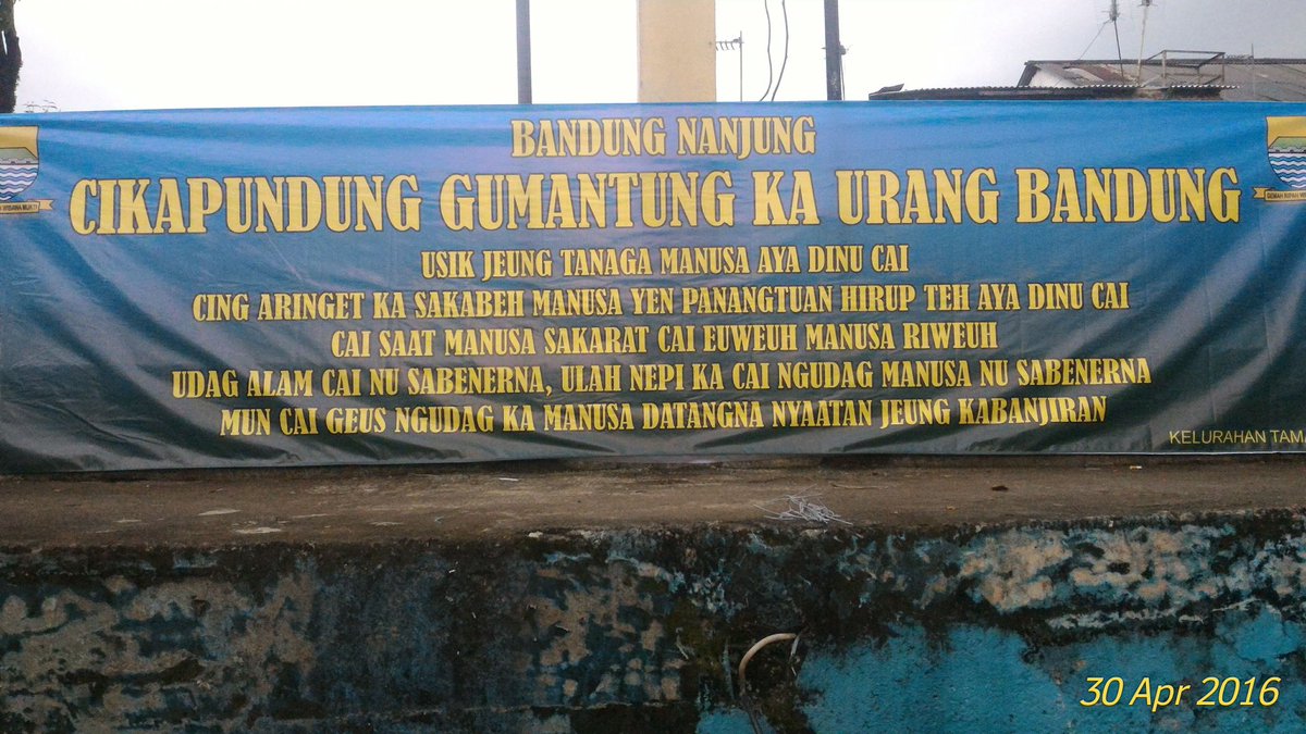Natrat nyacas ngabukti ku kiwari Kajadian Alam jeung manusana <a href="/ridwankamil/">Ridwan Kamil</a> <a href="/OdedMD/">Oded Muhamad Danial</a> <a href="/yossiirianto/">Yossi Irianto</a> <a href="/dbmpkotabdg/">DBMP Bandung</a>