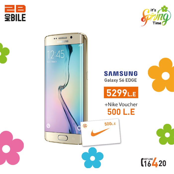 2BMobiles's tweet photo. اشترى ووفر مع #توبي موبايل samsung s6 edge بـ5299جنيه واحصل على nick voucher بقيمه 500 جنيه 
https://t.co/5e8KUXsrZc https://t.co/wyl3ikO1bq