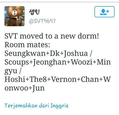 vernon_17s's tweet photo. [Info] Seventeen Roommates : 
* SK, DK, JS
* Scoups, JH, Woozi, MG
* HS, The8, Vernon, DN, WW, Jun

#버논 #세븐틴 https://t.co/jdimitFpVw
