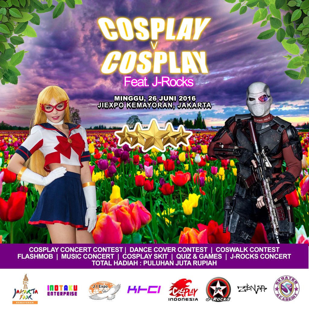 CosplayvCosplay Feat.J-Rocks 26Juni2016,Jiexpo Kemayoran,Jkt
#cosplayvcosplay #coswalk #khci #cosplay #dancecover