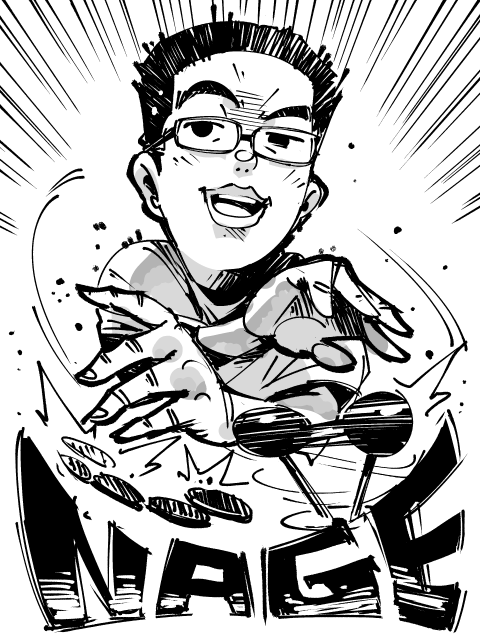 お絵描き:頑張れナゲさん!! 