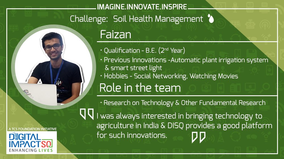DigitalImpactSq's tweet photo. Meet team #FARMSS! These young innovators are working on the Soil Health Management challenge at the #DISQ https://t.co/peh9dVehhK