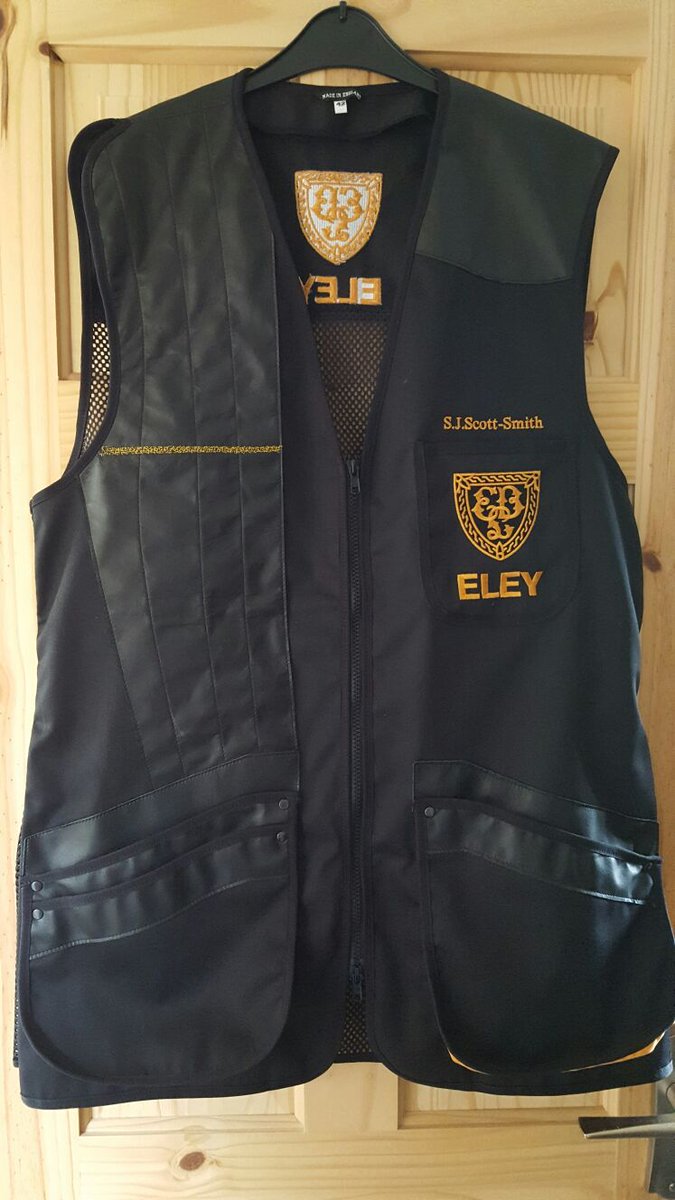 Thanks <a href="/EleyHawk/">ELEY HAWK Ltd.</a>  for the new shooting vest, line added last night ready for tomorrow's FITASC @ Westfield.😁