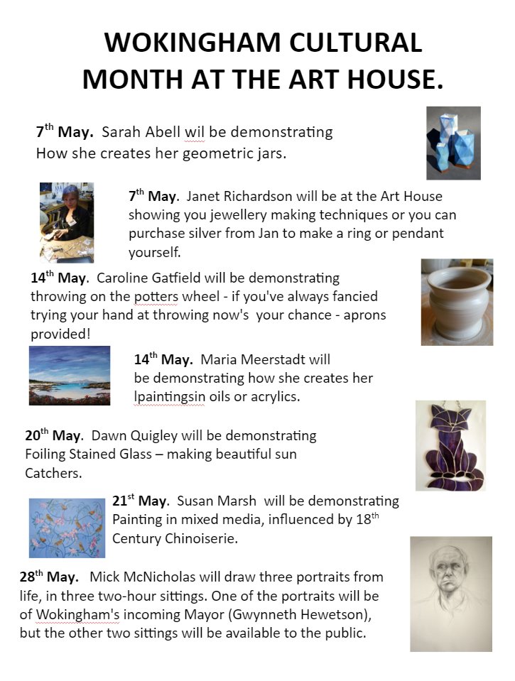 We are celebrating culture month at the Art House in May. Pop over to watch our artists at work throughout the month