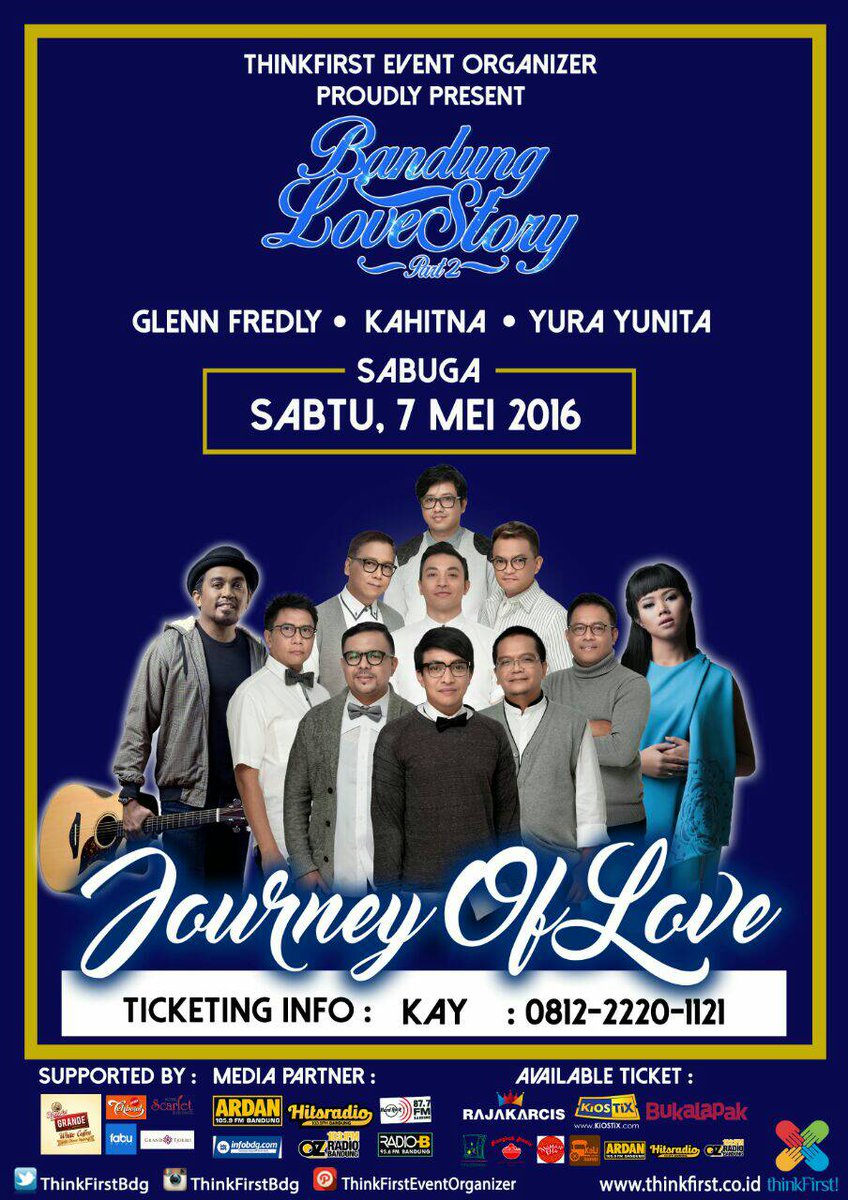 HeartenlyID's tweet photo. Bandung Love Story Jilid 2 by @ThinkFirstBdg: 7 Mei 2016 Sasana Budaya Ganesha https://t.co/0UTrFeuBqy https://t.co/BS17EpakEv