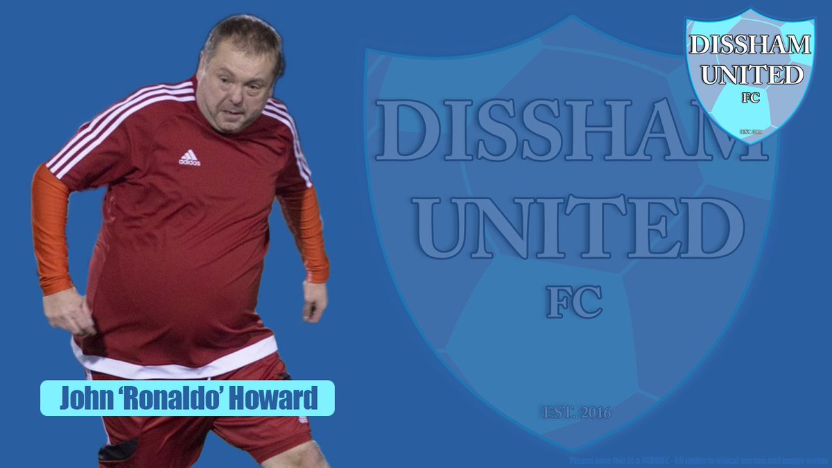 DisshamUnited's tweet photo. BREAKING: Dissham United are delighted to announce the signing of John Howard. He is labelled 'The next Ronaldo'. https://t.co/qyFKkElC1z