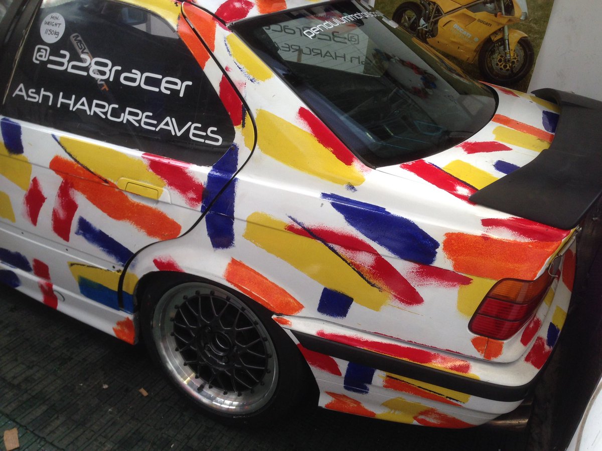Rad burst after scrutineering; I drove to ECP Crayford whilst Denis removed the old rad. Got out by skin of teeth.