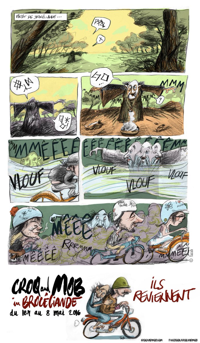 CroqandMob's tweet photo. Ils reviennent ! #croqandmob #brocéliande #urbansketchers #bretagne #mobylette https://t.co/Hcw15yWIBs https://t.co/h0it2bA1Cg