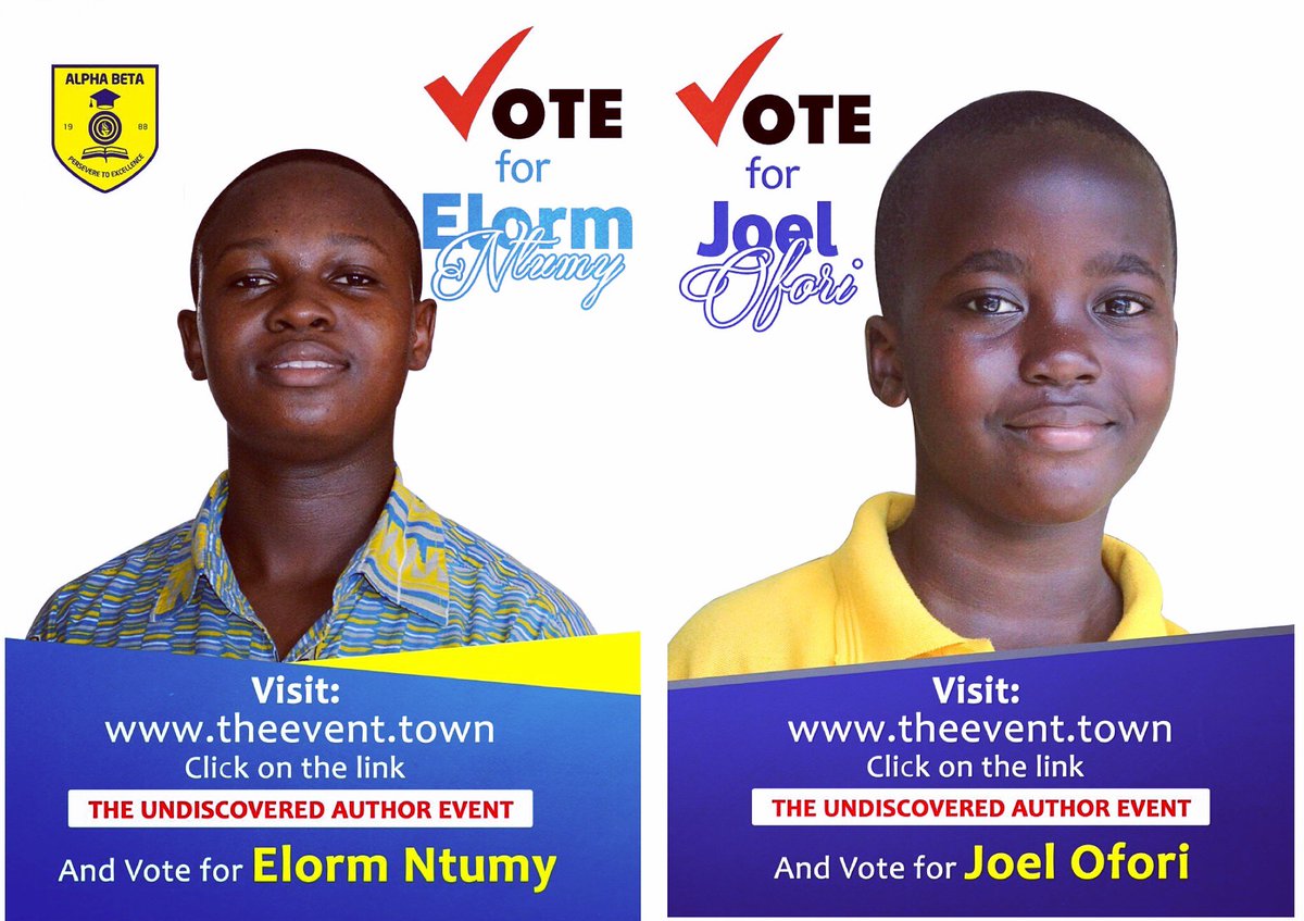 alphabeta_gh's tweet photo. Please vote for 2 of our pupils to win the #UndiscoveredAuthors writing competition here:
https://t.co/jOGUP0TOHO https://t.co/jHMVTHqdF3