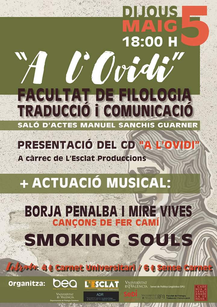 Smoking_Souls's tweet photo. Tenim ganes d'ensenyar-vos el nou acústic que tenim preparat. Dijous 5 de maig a la UPV. #toursalvatge https://t.co/vkEVaCoTe3