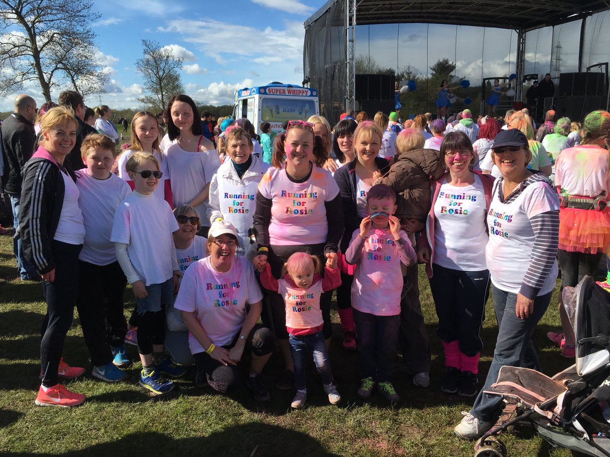mrstennick's tweet photo. Part of#teamrosie taking part in @BluebellWoodCH #colourdash2016 at #rothervalley LOVED IT https://t.co/V5NiL1Jyl9
