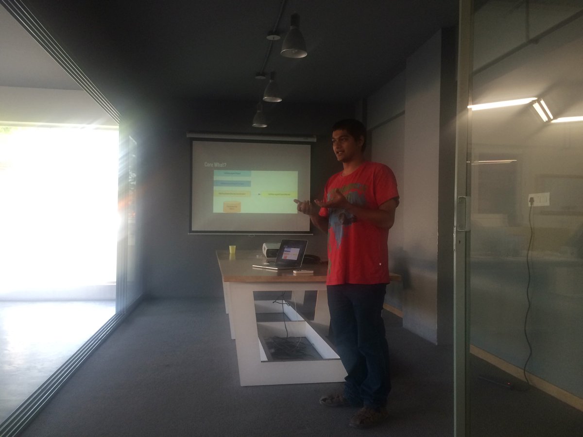 blriosdev's tweet photo. Avismara presenting a tech talk on core data in multi threaded environment #iOS #coredata#Bengaluru#meetup
#iosdev https://t.co/pJYoui3zEF