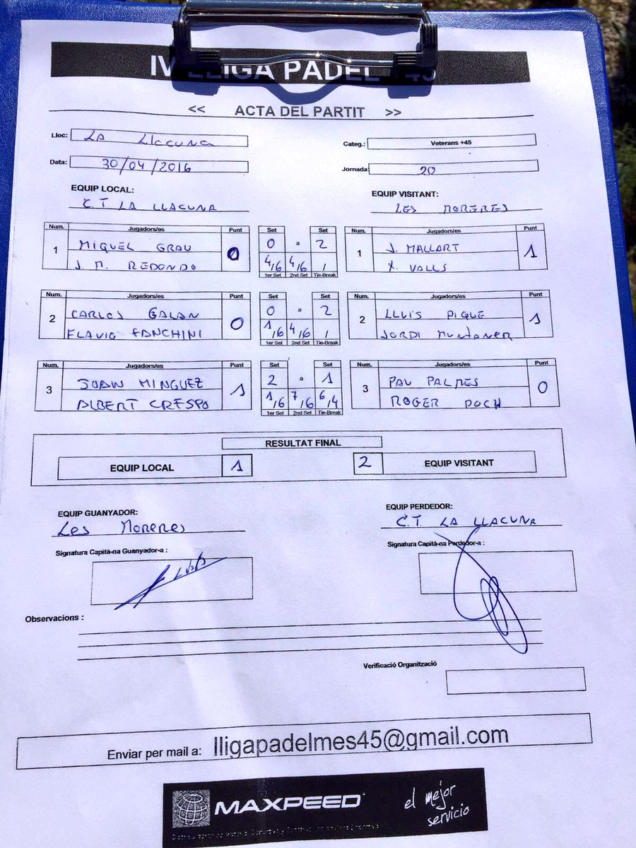 calfontmoreres's tweet photo. Felicitats nois ! 

Això és pàdel ! 🎾🎾🎾🎾 https://t.co/dL8MySMniE