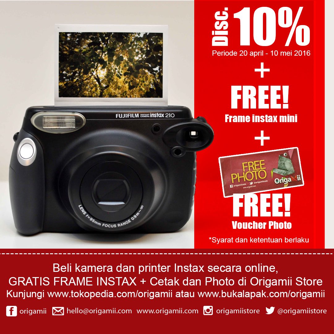 Get your FREE and FREE for this Instax 210