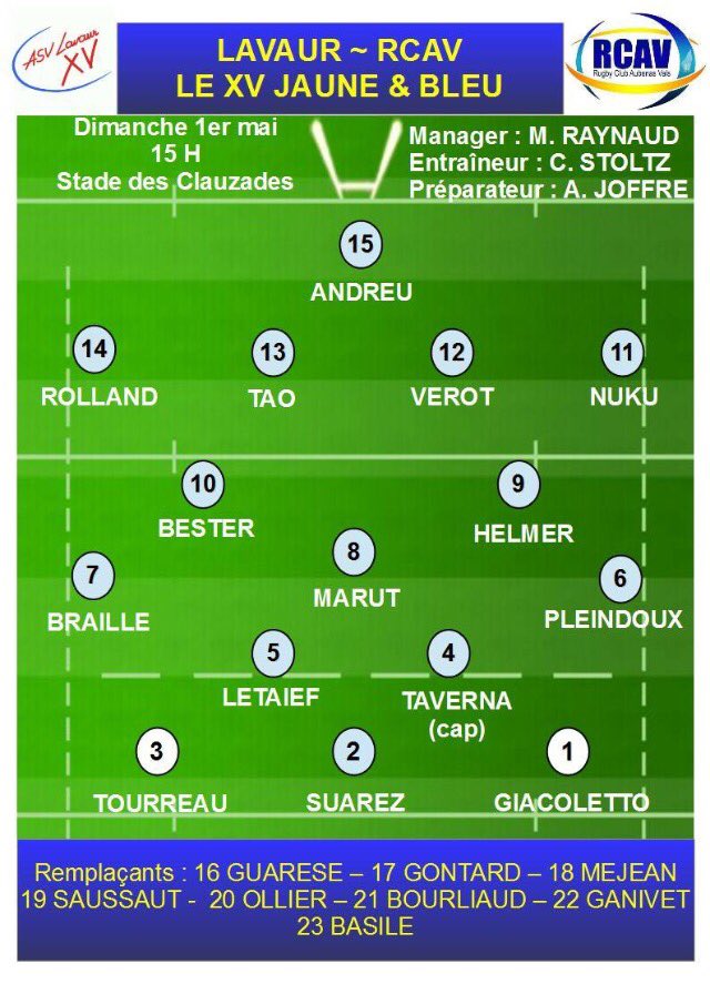 RCAVofficiel's tweet photo. #RCAV https://t.co/P5CUlpSPOY