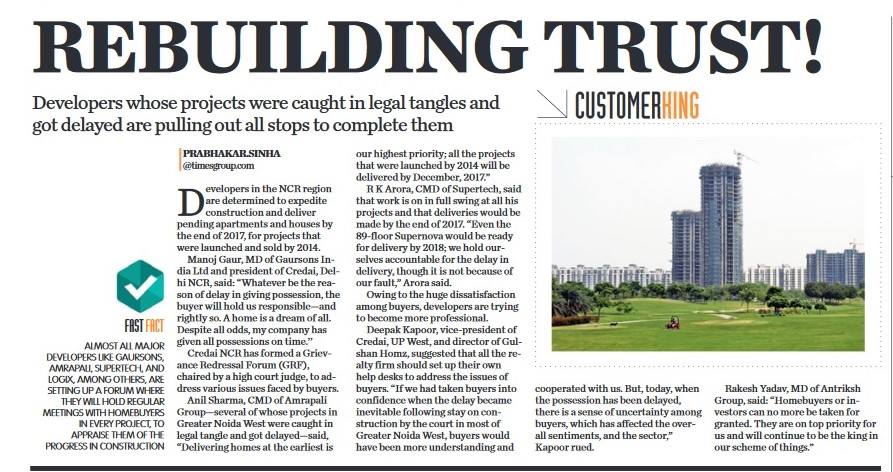 #Developers rebuilding trust,holding regular meetings with #homebuyers 
<a href="/timesproperty1/">Times Property</a>
 
 #amrapaligroup