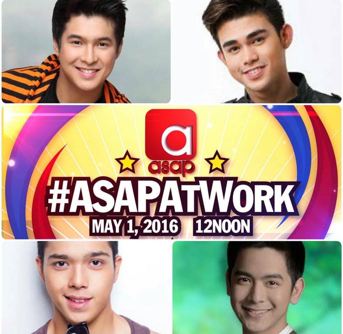InigoDPascual's tweet photo. Abangan nyo kami sa #ASAPAtWork bukas! #workworkworkworkwork https://t.co/wi71hVVQV5