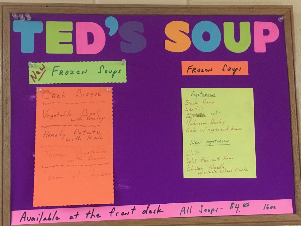DVRacquetClub's tweet photo. NEW Ted's Soups at #DVRC ! Crab bisque &amp; hearty potato w kale are in, along with your other favs! #eatlocal #Boone 🍴 https://t.co/QPGoRciQ7X