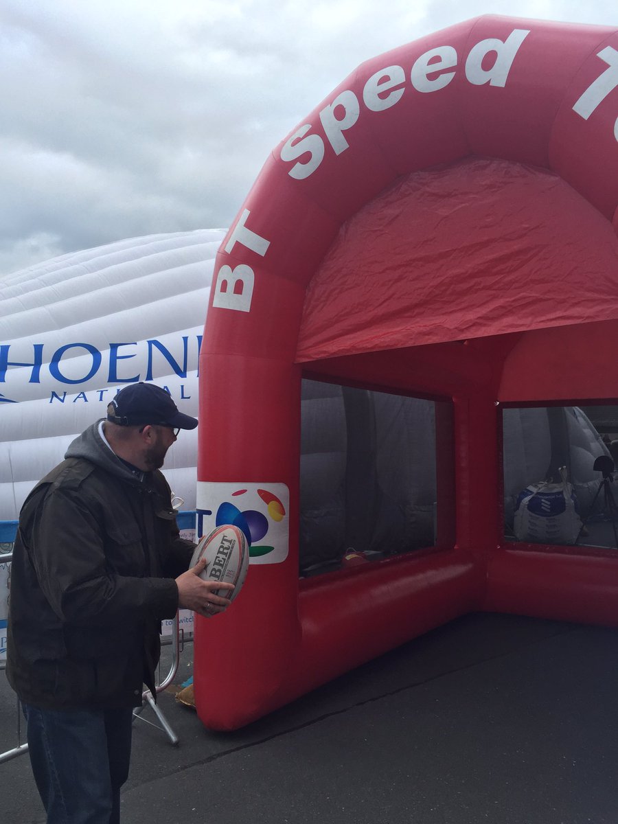 UlsterRugby's tweet photo. £500 up for grabs at the #BTSpeedTest! Give it a go in the food village! https://t.co/GuHKys8N3b