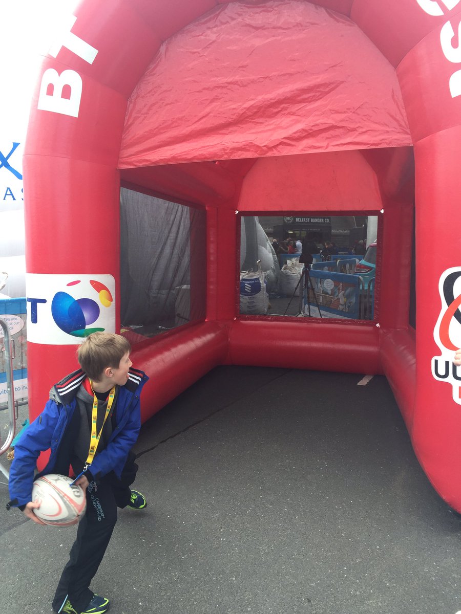 UlsterRugby's tweet photo. £500 up for grabs at the #BTSpeedTest! Give it a go in the food village! https://t.co/GuHKys8N3b