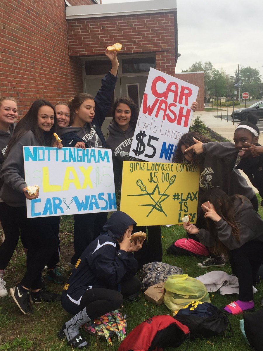 Girl's lacrosse car wash today at Nottingham until 1:00!!!! Come out and support!!😊🌟🚕🚿