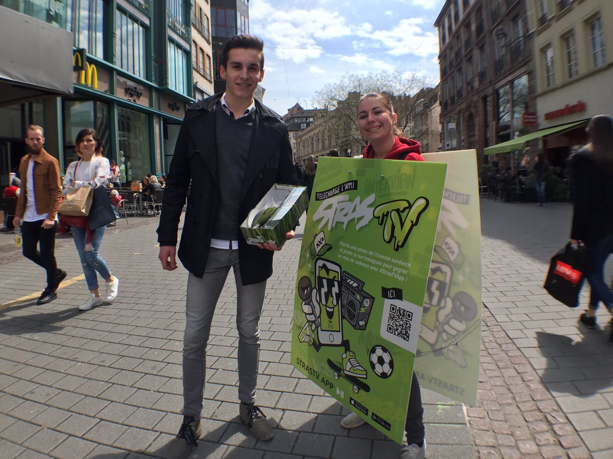 Op street marketing avec #streetcomback #strastvapp #strasbourg