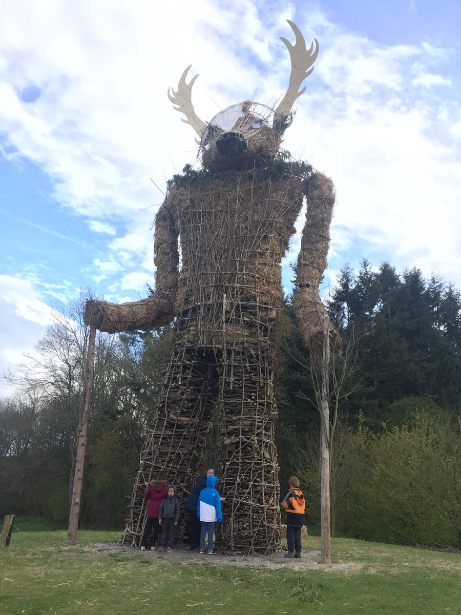 The #WickerMan is ready for #Beltain at <a href="/butserfarm/">Butser Ancient Farm</a>