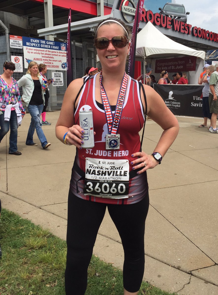 13.1 miles. Done like a boss! #rocknrollhalfmarathon #stjudeheroes