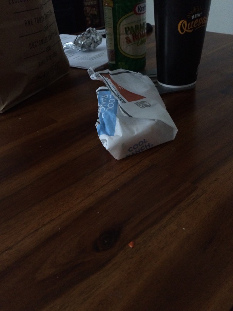 HorseDoctors's tweet photo. @_hosiafiresitup is it coincidence that Taco Bell is packaged to look like used diapers? https://t.co/vprKgq6Q9a