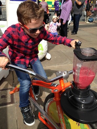 HarrowHillTrust's tweet image. This is a "smoothie bike". See one in action at the #HarrowHill #MayDayFestival tomorrow.