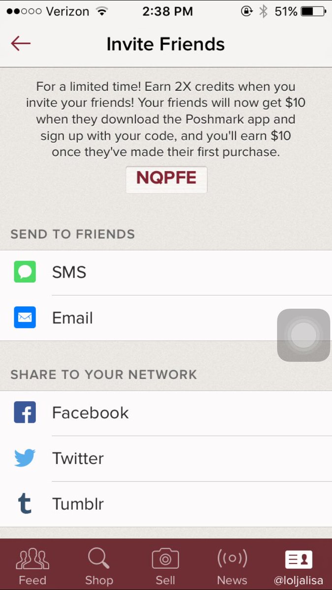 makeupsharegive's tweet image. Download the app "PoshMark"And use the code "NQPFE" for 10$ free !!!! tweet me proof ✨ for a chance of free makeup