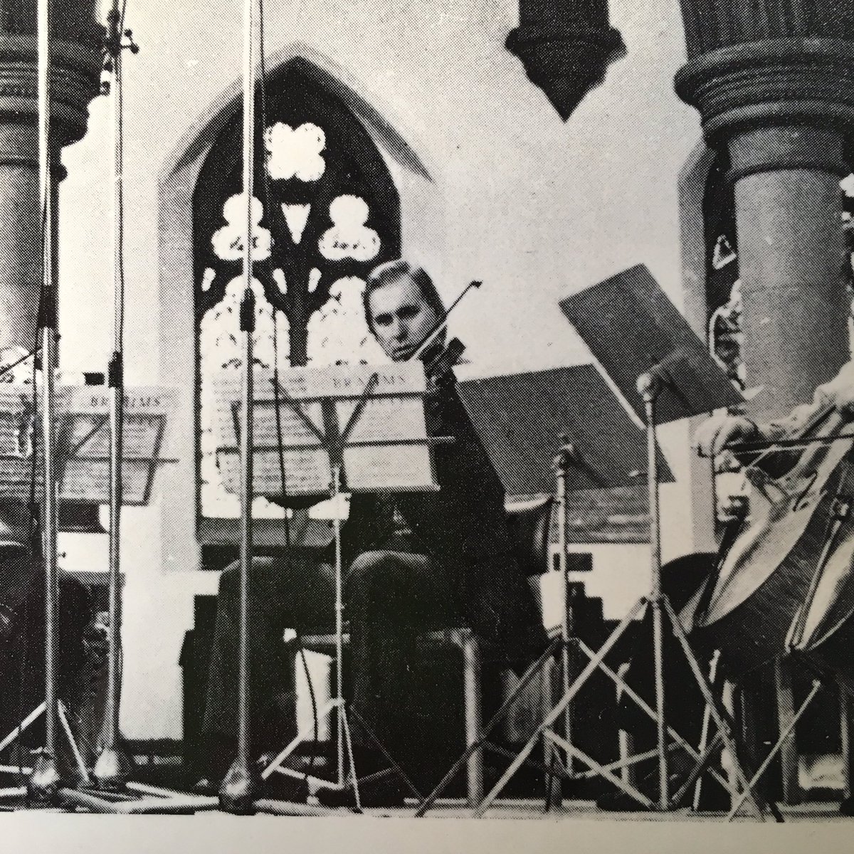 violaness's tweet photo. £2 from @DavidsMusicLGC today Very happy to see a photo of my lovely #viola teacher #RogerBest & the #Alberni 4tet 🎶 https://t.co/K6y2tPHw9F